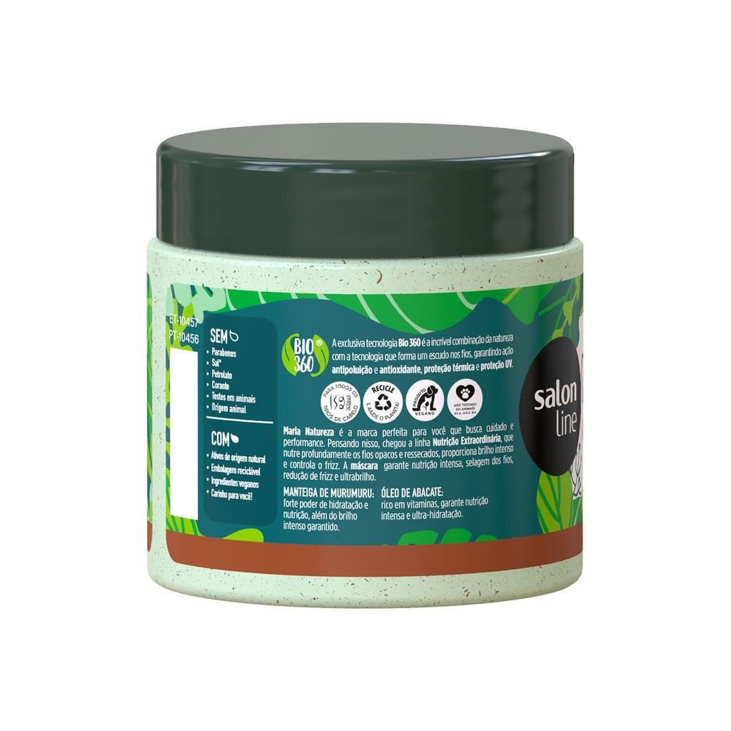 Kit 2 Máscaras Maria Natureza Nutrição Extraordinária Salon Line