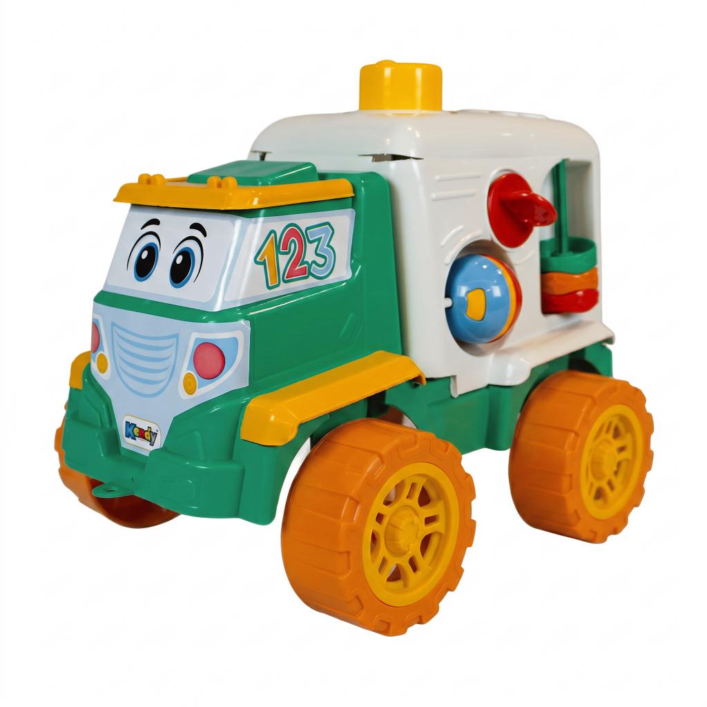 Carrinho Brinquedo Educativo Tito Infantil Com Formas Geométricas Buzina E Engrenagens Queen Shop