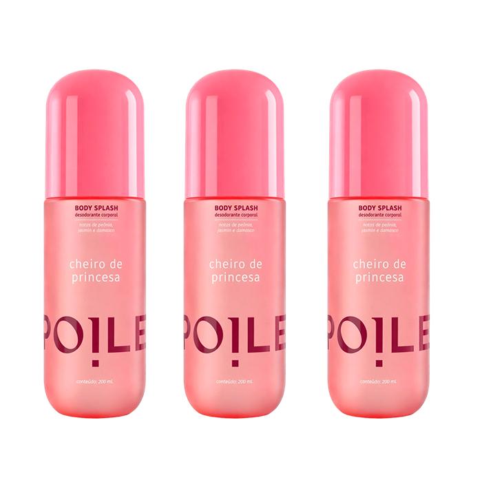 3x Body Splash Cheiro De Princesa - Spoiler