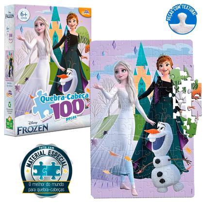 Quebra Cabeça Frozen 2 Disney 100 Peças - Toyster