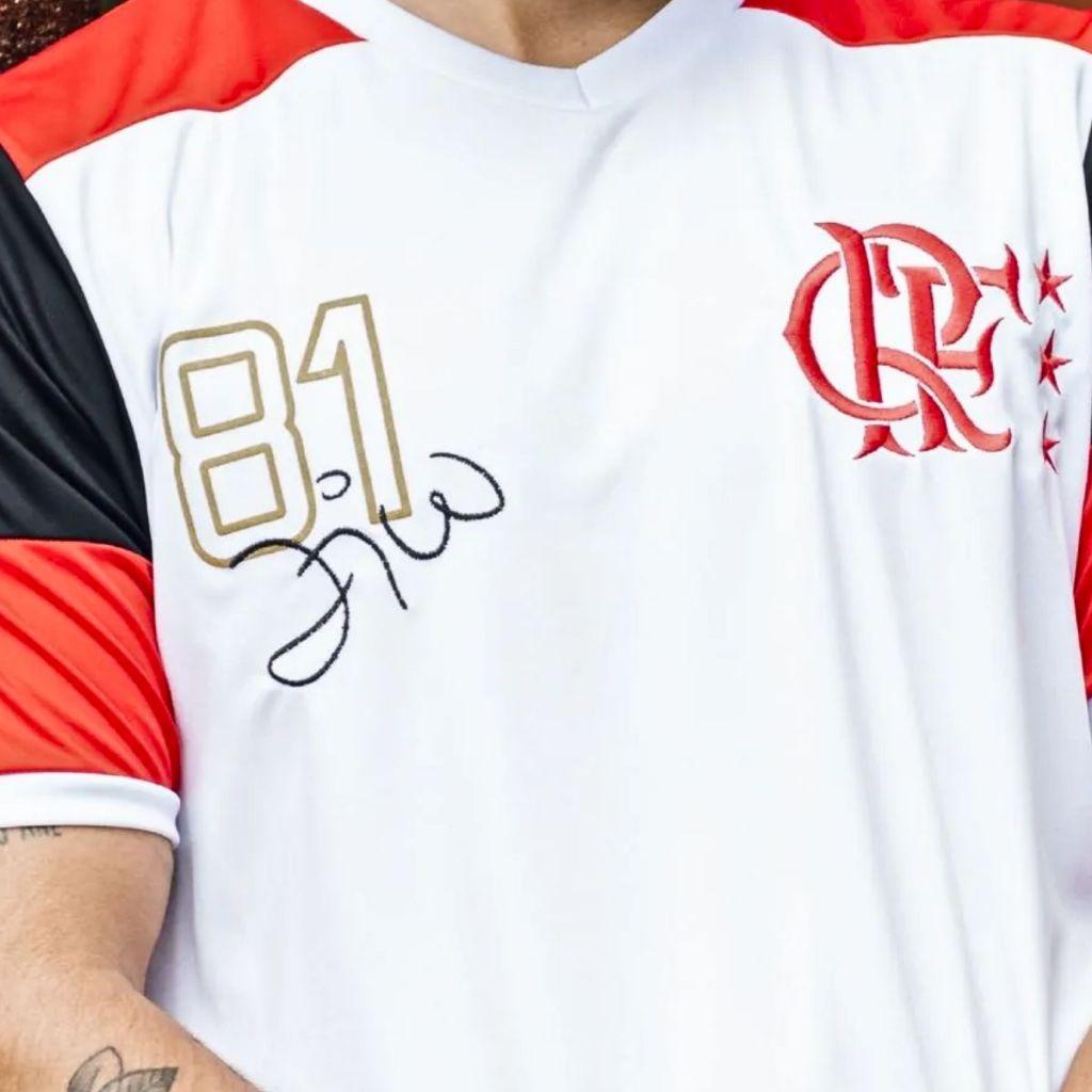Camiseta Flamengo Oficial Camisa 10 Zico Futebol Original Braziline Licenciada Masculina Torcedor