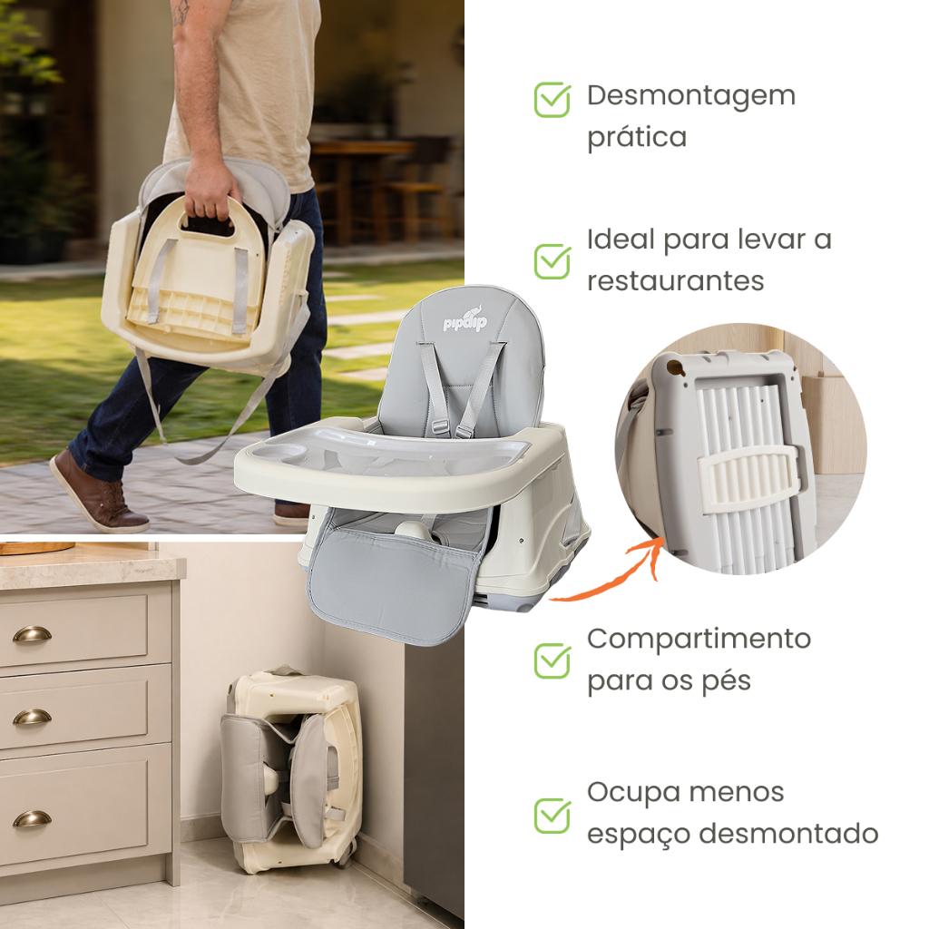 Cadeira De Alimentação 3 Em 1 Cadeirinha Infantil Capa Pipdip