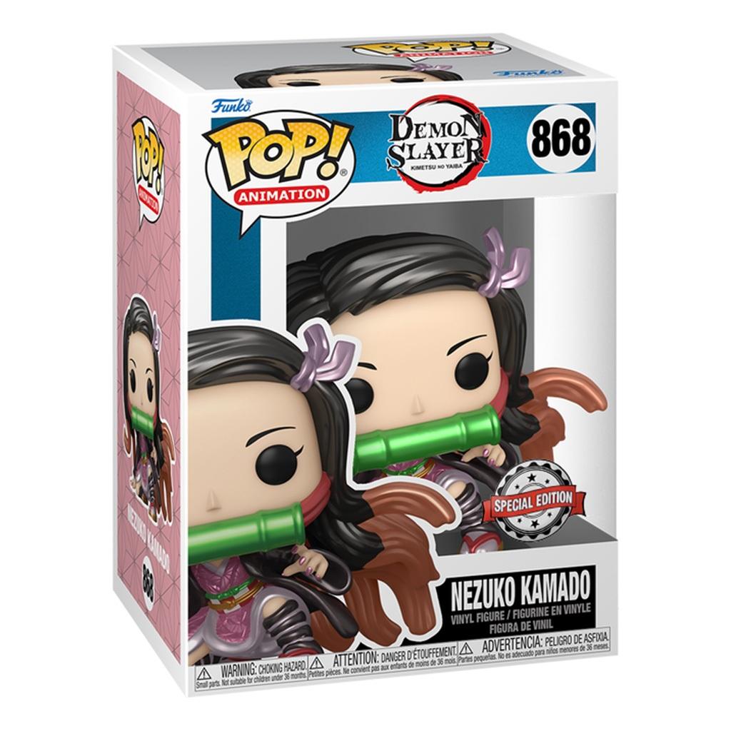 Funko Pop Animation Demon Novoslayer Exclusive - Nezuko Kamado (metallic) 868 Novo Original