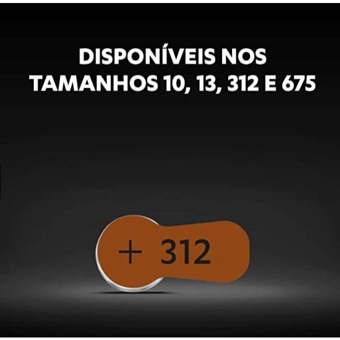 Kit Com 36 Pilhas Auditivas Duracell Nº 312