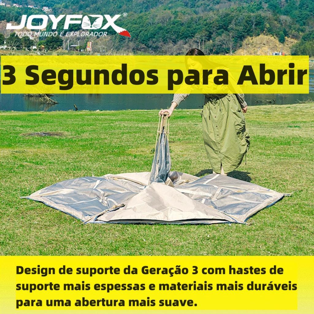 Barraca Automática 6 Pessoas + Colchão Inflável Queen 44cm Bomba Recarregável Joyfox