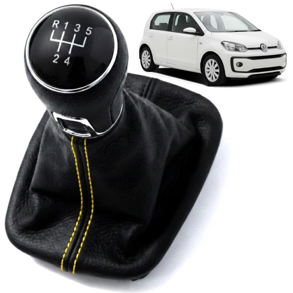 Manopla Alavanca Para Volkswagen Up Kit Bola Do Cambio Coifa Fox Saveiro 2014 2015 2016 2017 A