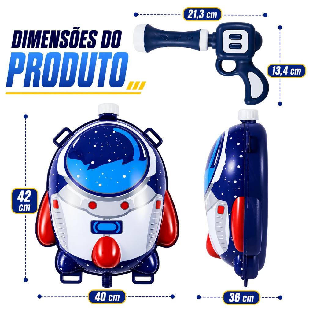 Mochila Lança Água De Astronauta Brinquedo Divertido Para O Ar Livre - Castela