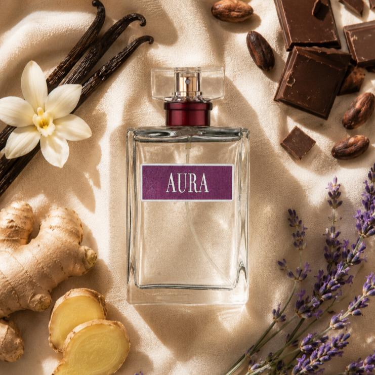 Perfume Feminino Aura Primacial Aromático Gourmand Com Baunilha