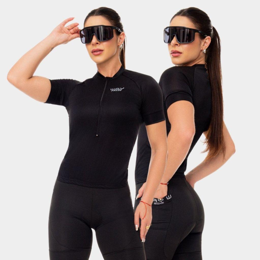 Camisa Ciclismo Feminina Varias Cores Manga Curta Way Fresh Camiseta Bicicleta