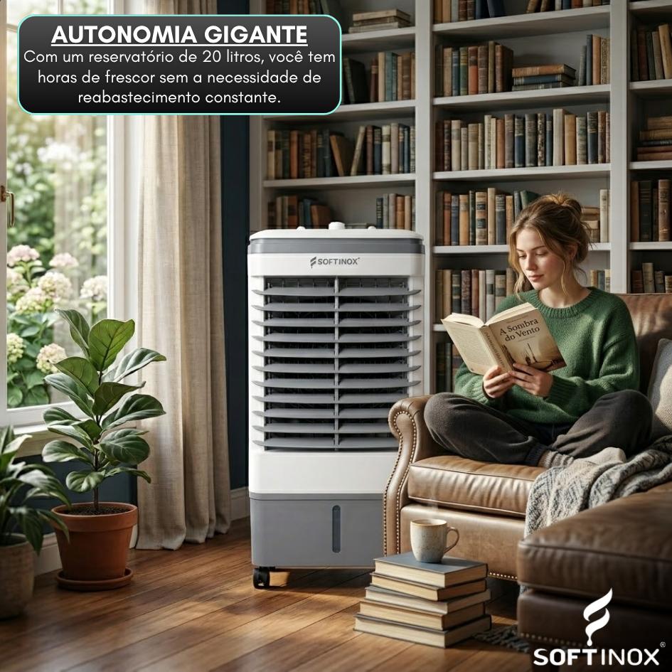 Climatizador De Ar Frio Portátil Climatizador De Ambiente Elétrico 127v Umidificador 20/45l