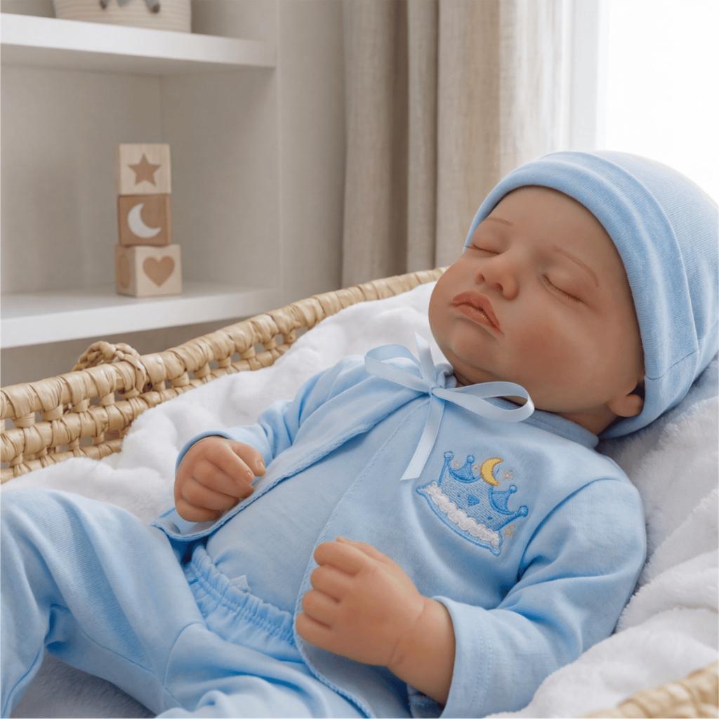 Bebê Boneco Reborn Siliconado Rosali Boy Realista Pode Dar Banho Em