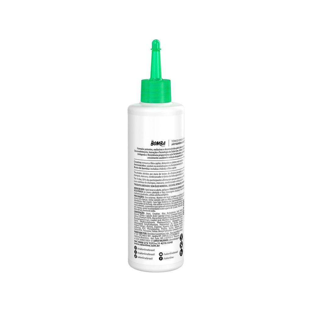 Kit Com Máscara De Hidratação + 2 Tônicos Antiqueda E Crescimento Acelerado Salon Line