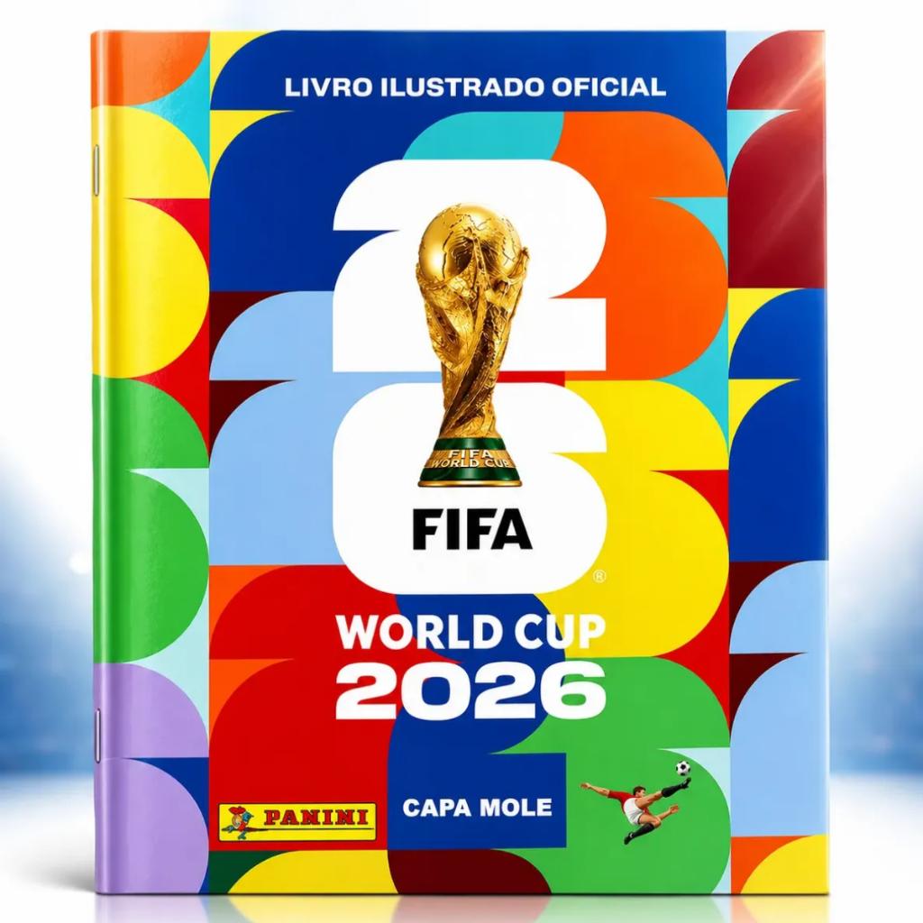 Album Da Copa Do Mundo 2026 Capa Brochura Panini Com Figurinhas Oficial