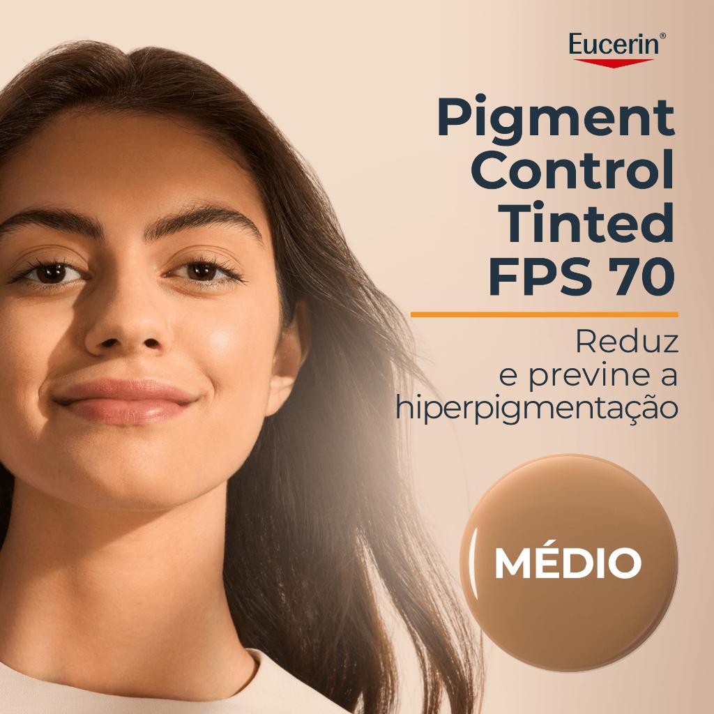 Eucerin Protetor Solar Facial Antimanchas Cor Média FPS 70 50ml
