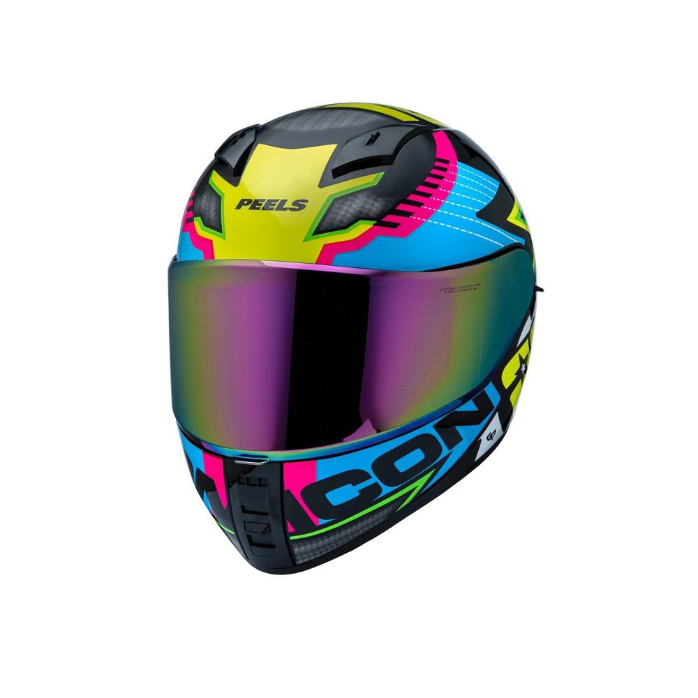 Capacete Moto Peels Icon Pró Rt Com Óculos Viseira Interna