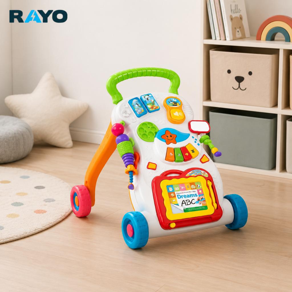 Andador Educativo Infantil Didático Musical Colorido Rayo
