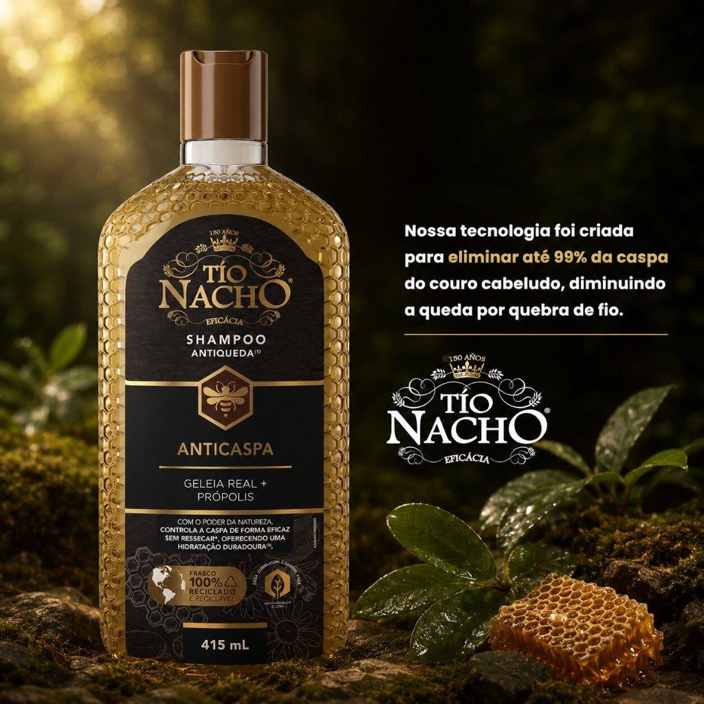 Shampoo Tio Nacho Anticaspa 415ml - Antiqueda E Reduz Caspa