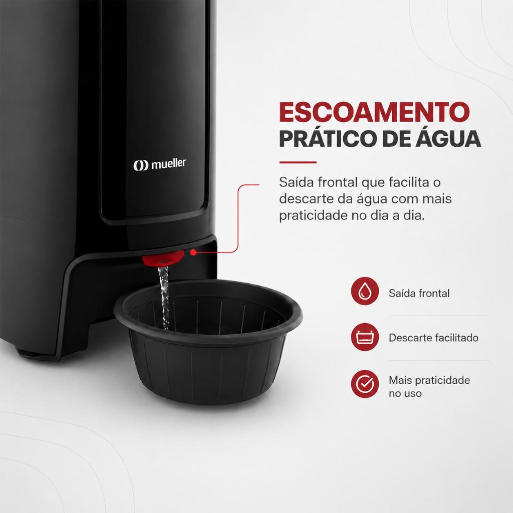 Centrífuga De Roupas Mueller Fit 15kg De Roupa Molhada Preta Com Timer E Alta Capacidade