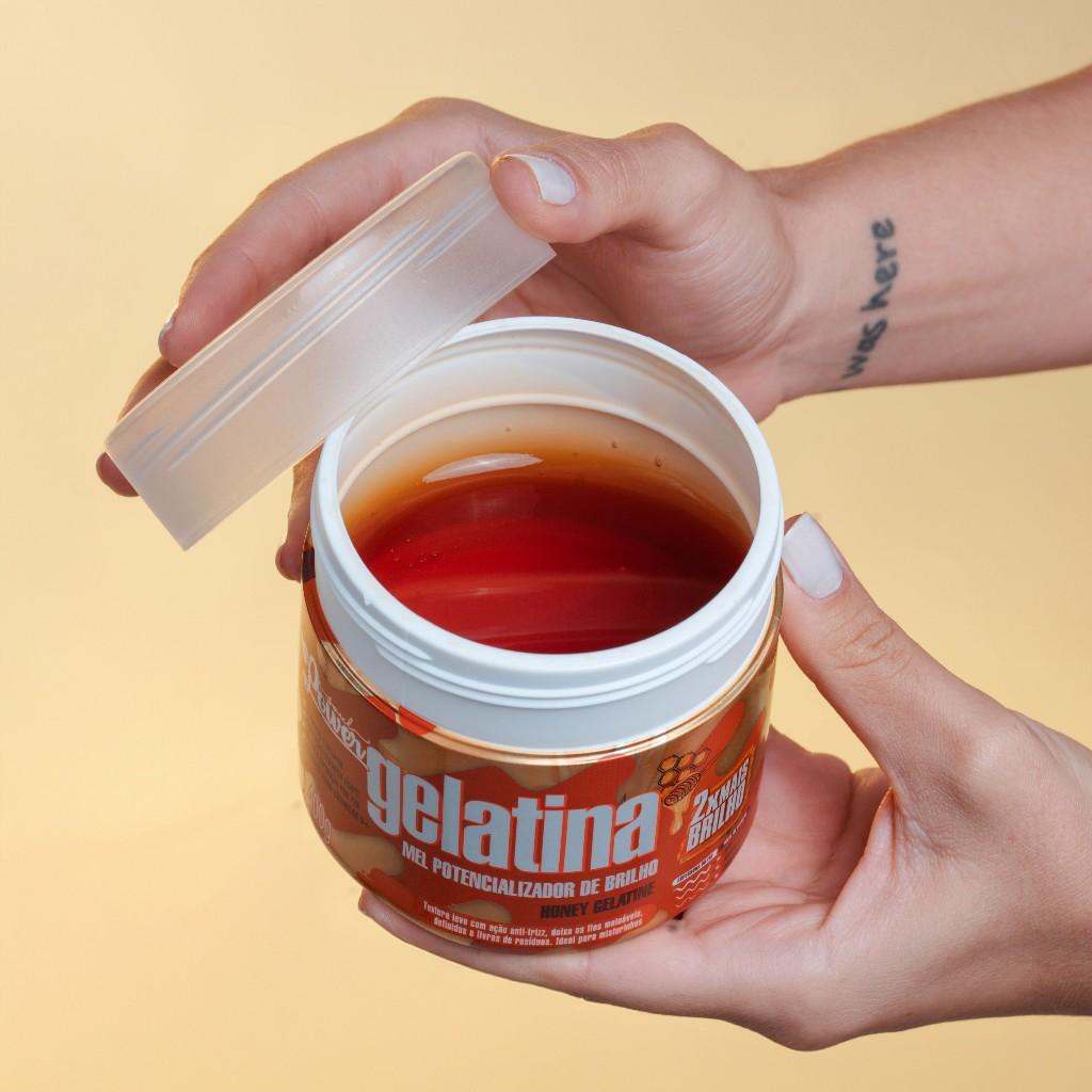 Gelatina Mel Potencializador De Brilho Soul Power Define Sem Pesar 400g