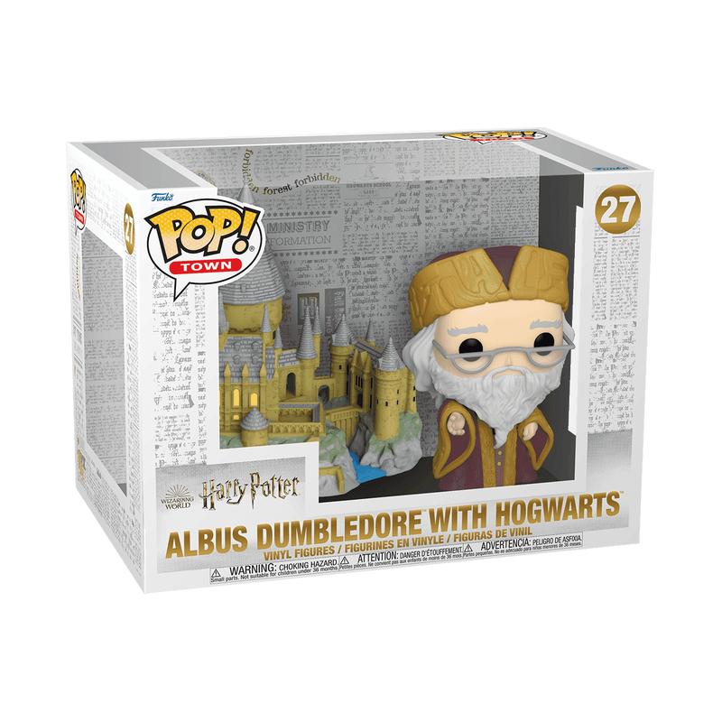 Funko Pop Town Harry Potter - Albus Dumbledore With Hogwarts 27 Novo Original