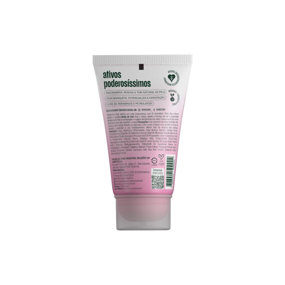 Kit Creme Desodorante Antitranspirante Herbíssimo Care Rosa Mosqueta E Niacinamida 55g (3 Unidades)