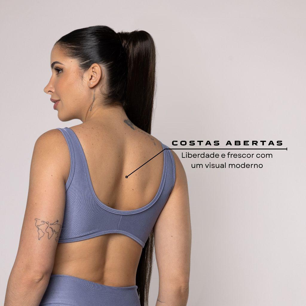Top Academia Fitness Feminino Esportivo Poliamida Crossfit Musculação Corrida Treino Yoga