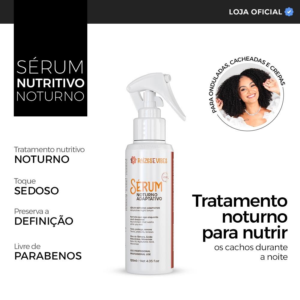 Sérum Noturno De Cachos Revitaliza Dormindo Raízes Vibes
