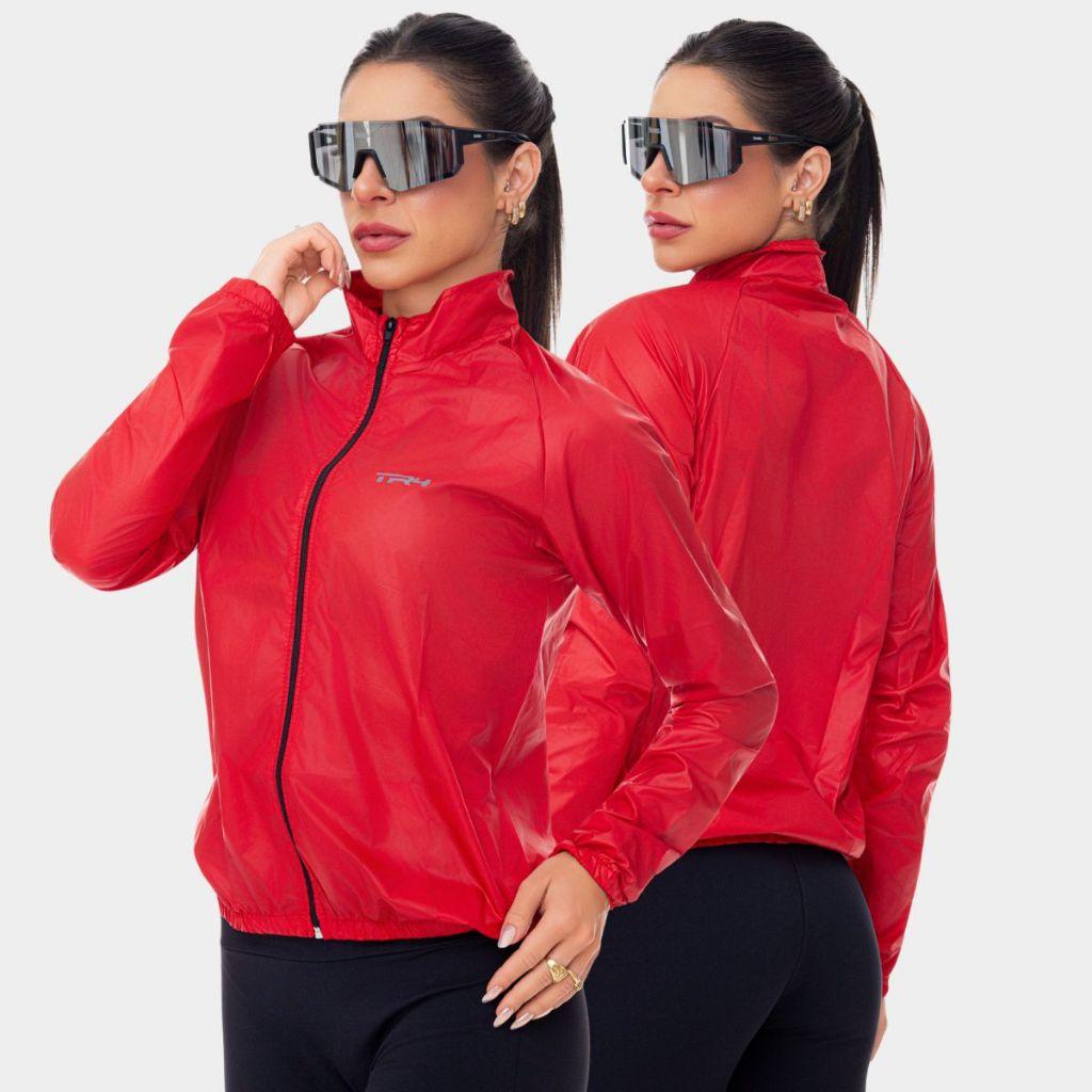 Jaqueta Corta Vento Feminina Ciclista Impermeável À Prova D Água Branco Preto Cinza Uv50 Mtb