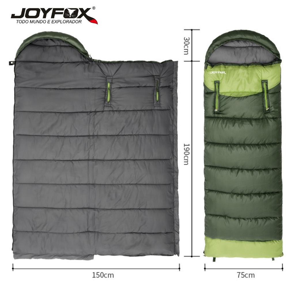 Saco De Dormir Solteiro Joyfox Térmico 5 -15 C Camping Acoplável Lavável Máquina