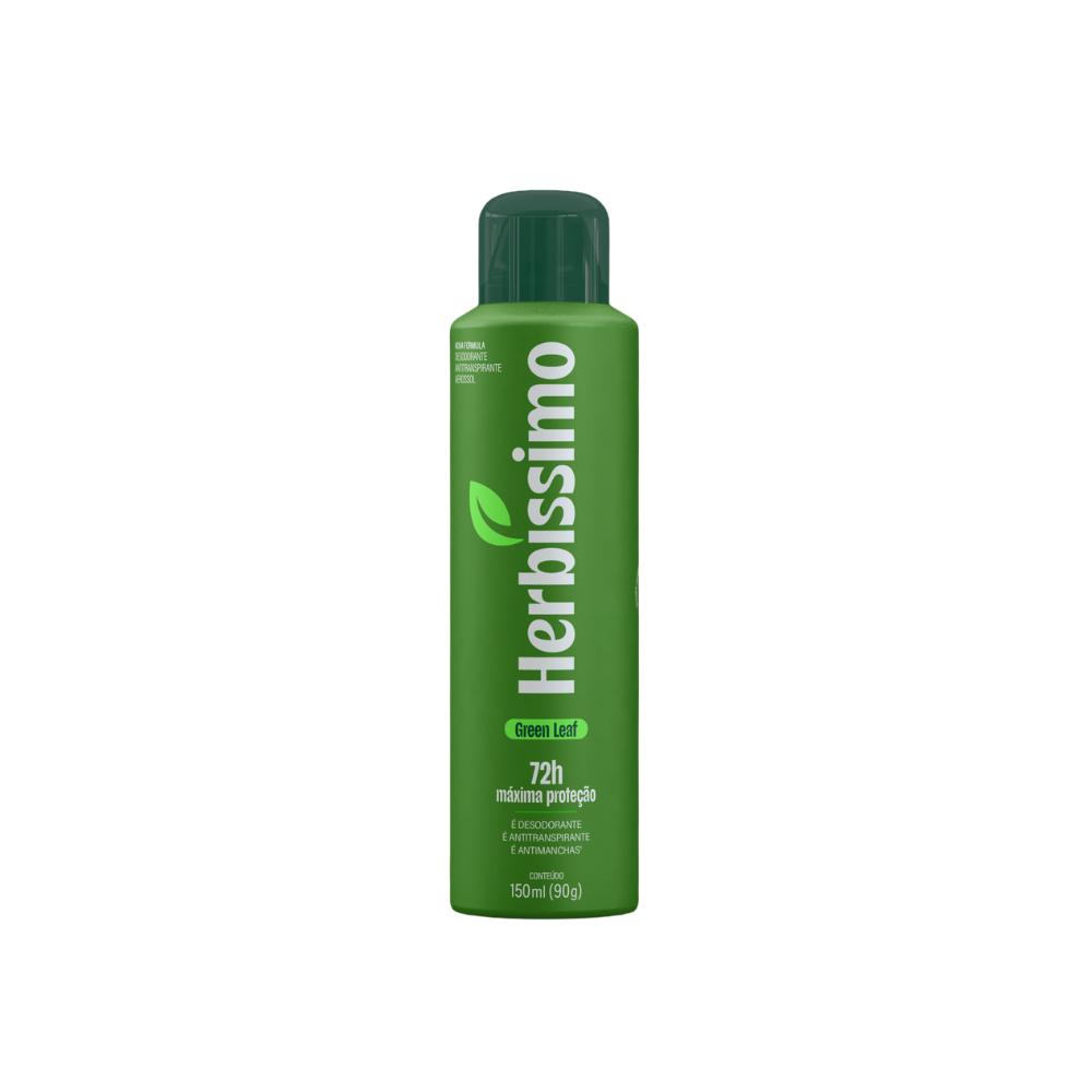 Desodorante Antitranspirante Aerossol Herbíssimo Green Leaf 150ml
