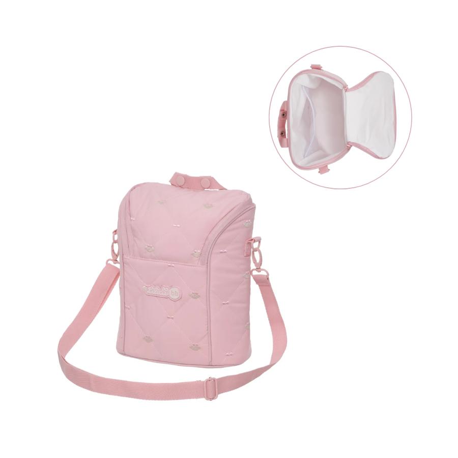 Bolsa Térmica Lilica Ripilica 28cm Com Zíper E Alça Ajustável Rosa Original - Pacific