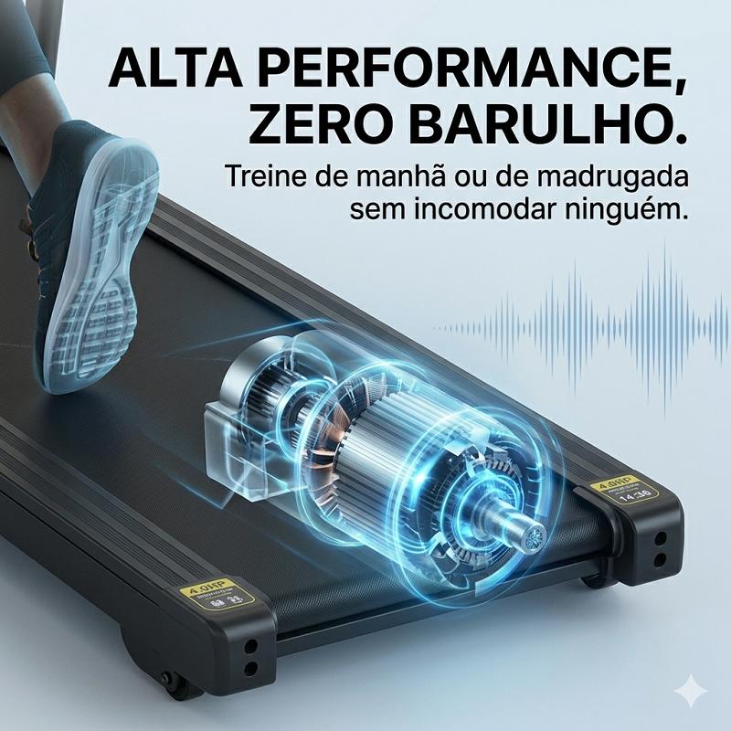 Esteira Eletrica Residencial Dobravel Caminhada Corrida 4.0hp Silenciosa 120kg Academia Em Casa Fitness Emagrecedor