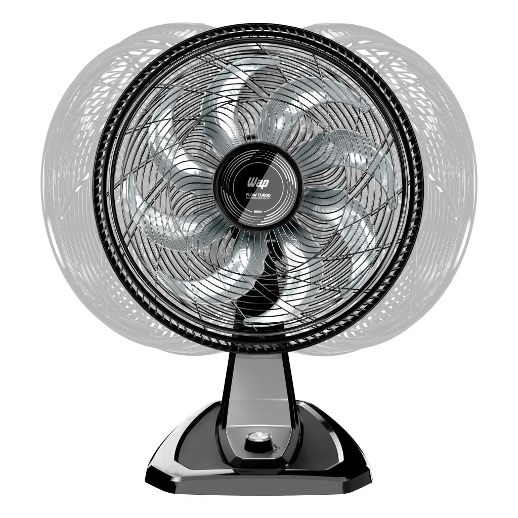 Ventilador Wap Silencioso 127V Mesa Parede Flow Turbo 180w 8 Pás 3 Velocidade