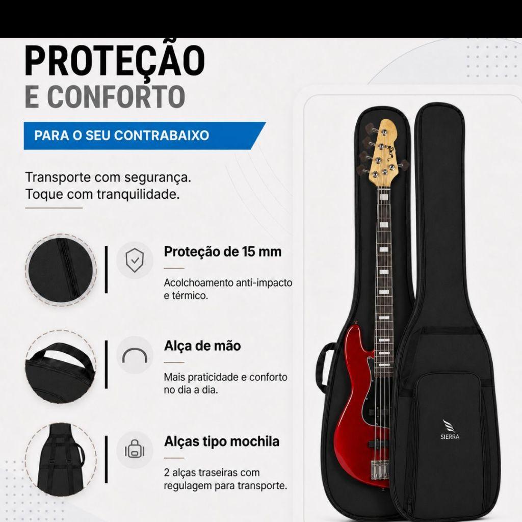 Capa Contra Baixo Sierra Luxo Acolchoada Sb100