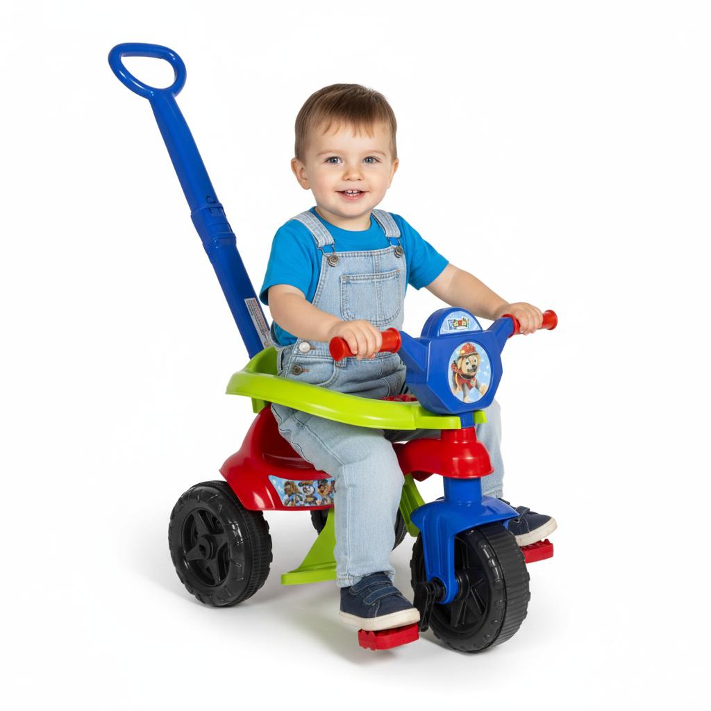 Motoca Triciclo Velotrol Infantil Completo Vários Modelos E Cores - Certificado Inmetro - Queen Shop