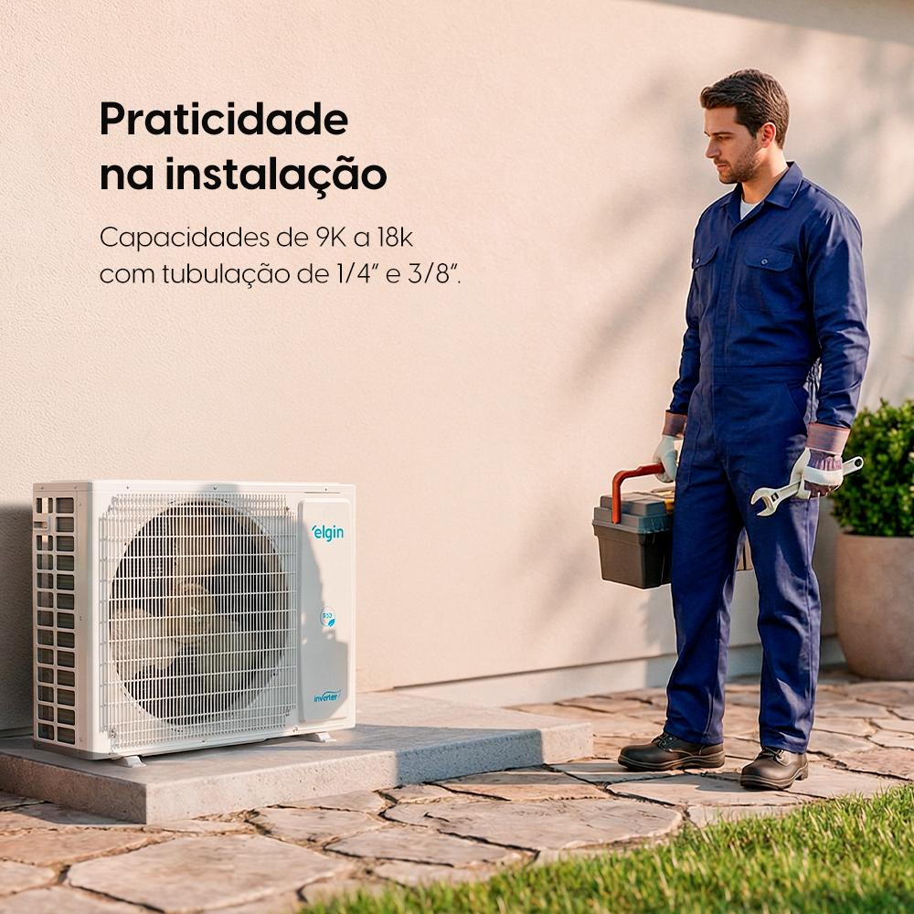 Ar Condicionado Elgin 9000 Btus Eco Inverter Iii Wi-fi Frio 220v