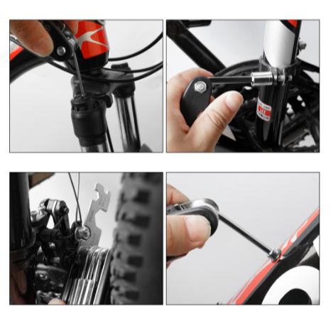 Kit Ferramentas Portátil Para Bicicleta Reparo De Pneu Luatek