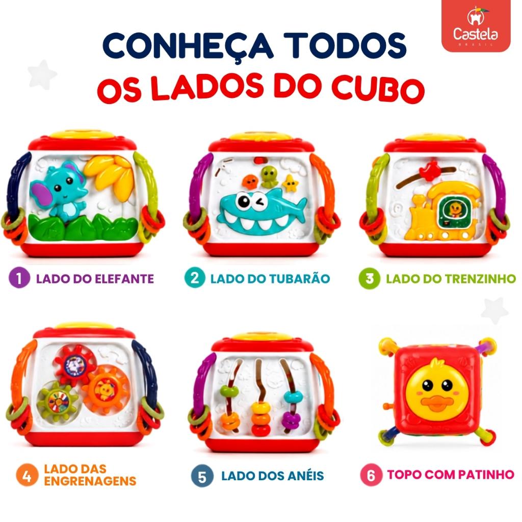 Cubo Aprendizagem Educativo Multifuncional Sortido - Castela