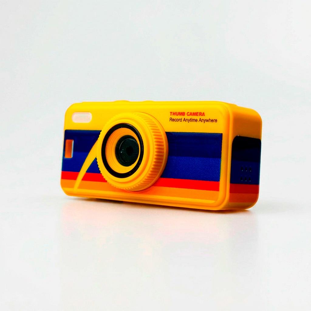 Câmera Mini Retrô 1080p Com Cartão De Memória 16gb
