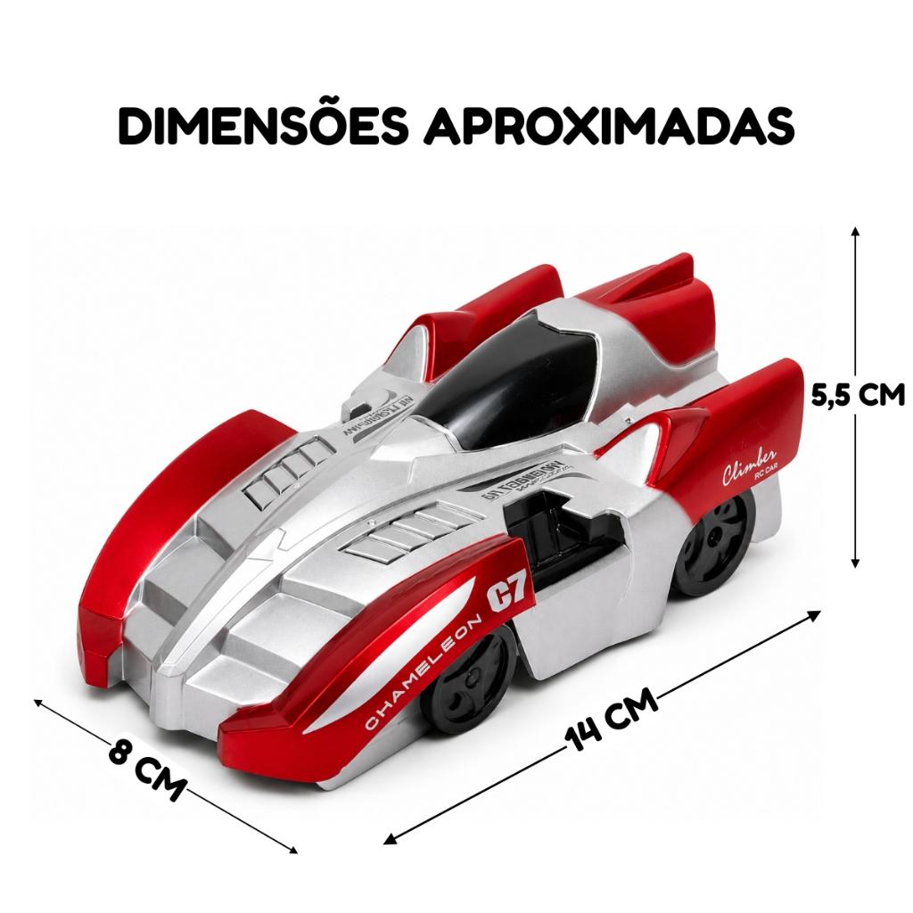 Carrinho De Parede De Controle Remoto 360 Com Luz - Castela