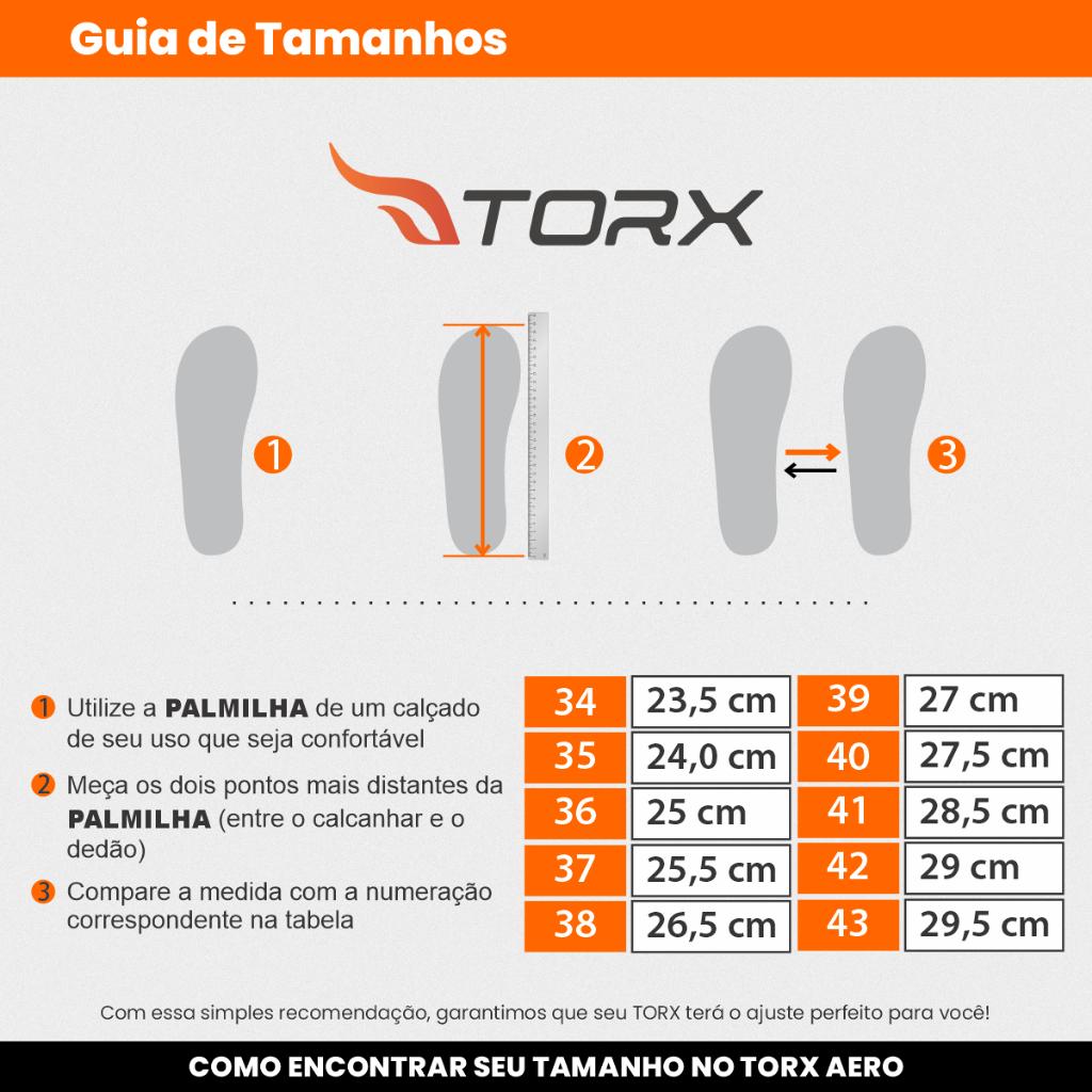 Tênis Torx Aero Corrida Leve Respirável Confortável Esportivo Masculino Feminino Academia Running