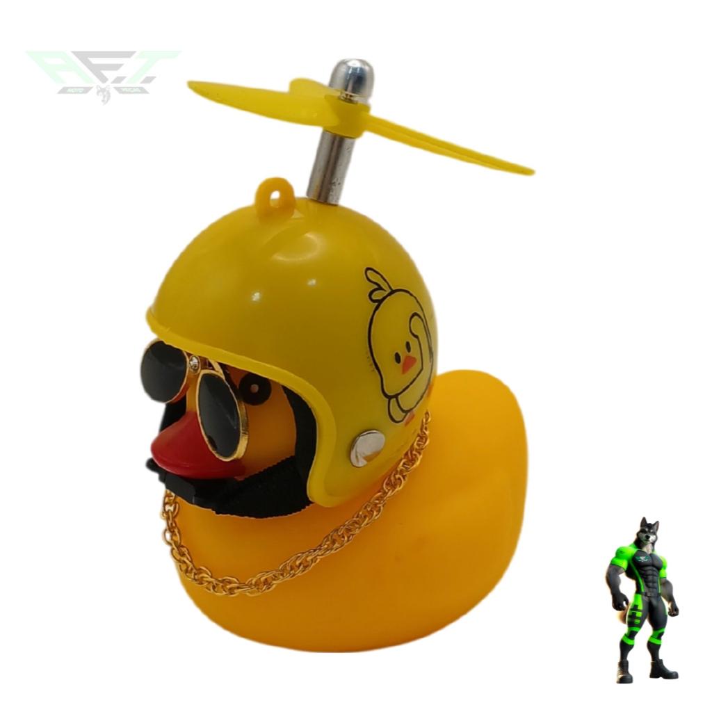 Pato Para Guidão Motoqueiro - Pato Com Luz De Borracha Capacete