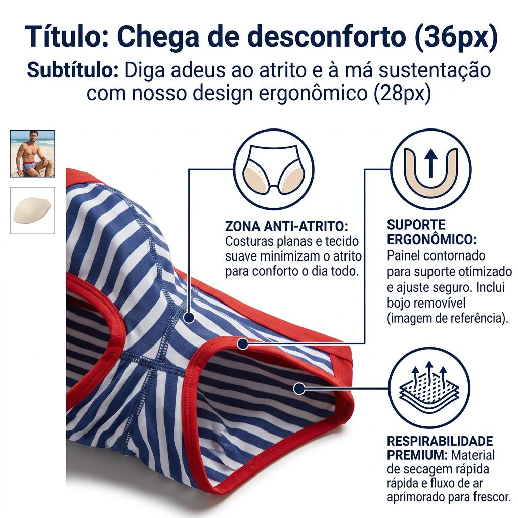 Z D Lingerie Sungas Masculinas Cuecas Boxers Listras Apertadas U Convexo Respirável Confortável Com Bojo Udl116