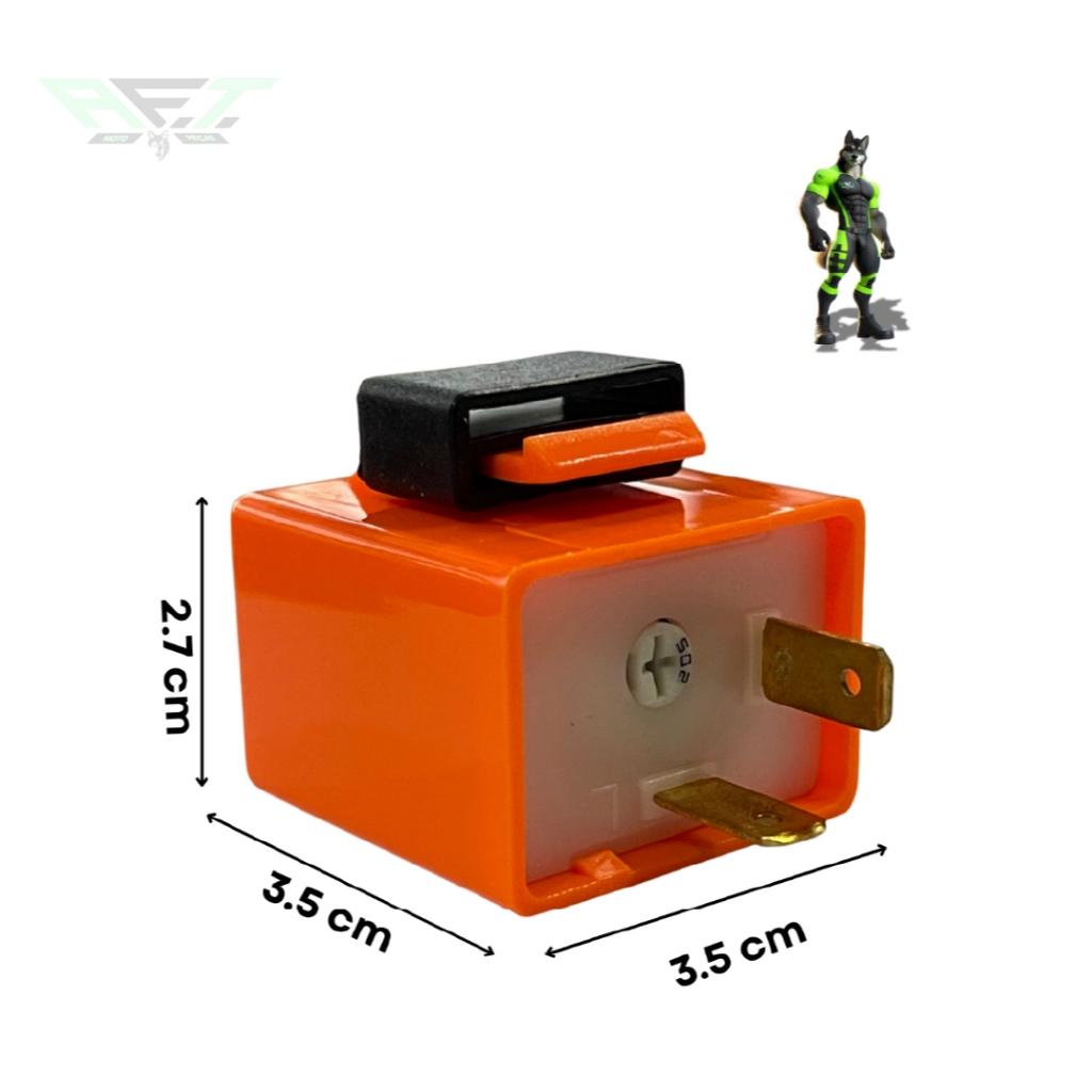 Rele Pisca Seta LED Moto Com Regulagem De Velocidade Universal 2 Pinos