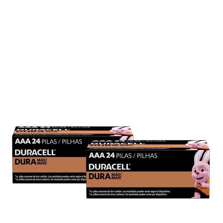 Kit Duracell Com 48 Pilhas Alcalinas Aaa Palito