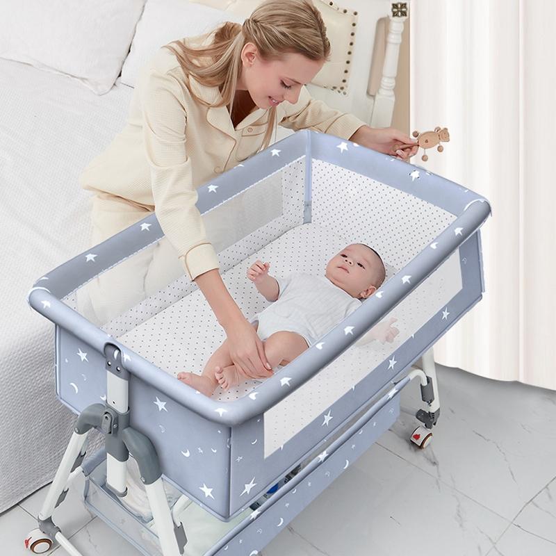 Berço Portátil Moises Co-bed Com Balanço Mosquiteiro E Cesto Regulagem De Altura--p18