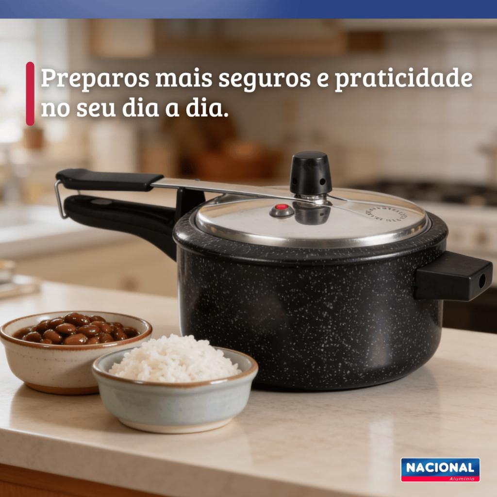 Panela De Pressão Antiaderente 3 Litros Nacional