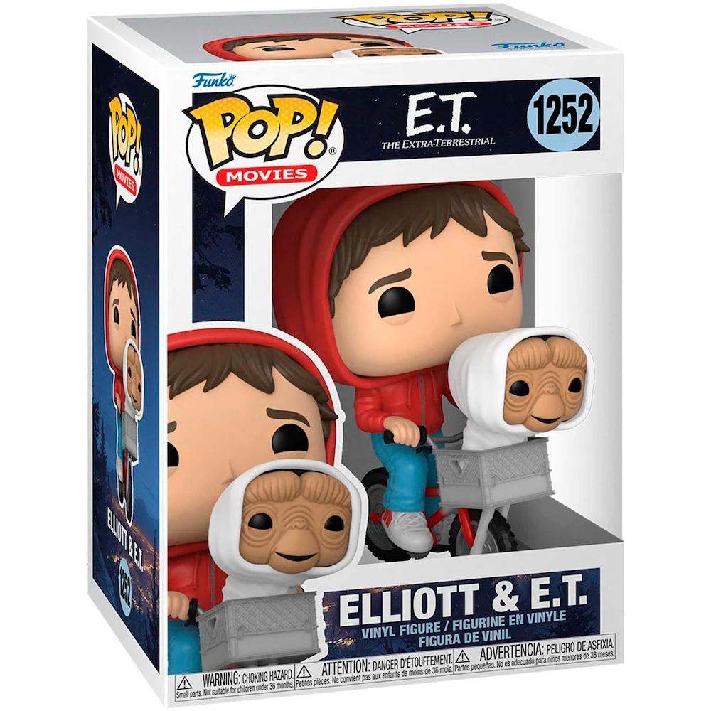 Funko Pop E.t. 40TH - Elliott E.t W/bike 1252 Novo Original