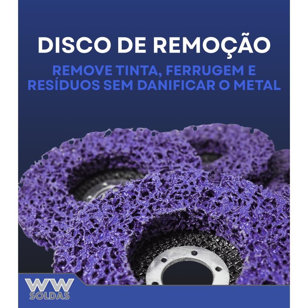 Disco Strip Flap Removedor De Tinta Polidor 115mm Para Esmerilhadeira Wwsoldas