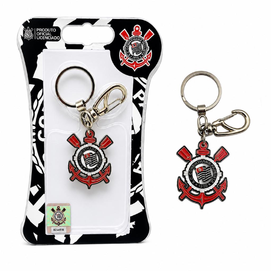 Chaveiro Metal Escudo Presente Oficial Corinthians